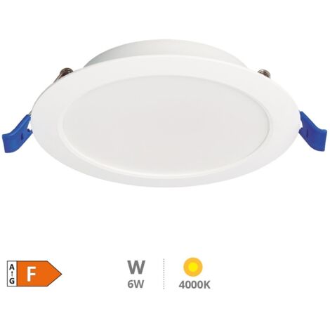 Downlight empotrable LED redondo Belur 6W 4000K Blanco