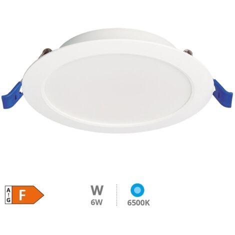 Downlight empotrable LED redondo Belur 6W 6500K Blanco