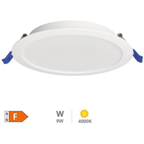 Downlight empotrable LED redondo Belur 9W 4000K Blanco