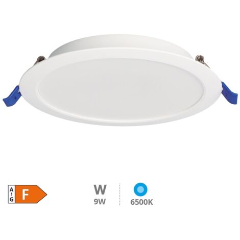 Downlight empotrable LED redondo Belur 9W 6500K Blanco