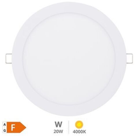 Downlight empotrable LED redondo Lonbo 20W 4200K Blanco