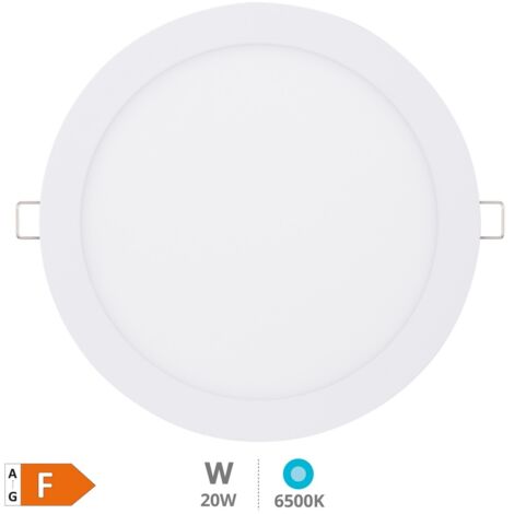 Downlight empotrable LED redondo Lonbo 20W 6000K Blanco