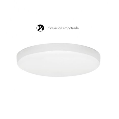 Downlight empotrable lira redondo 1x24w led 2160lm 4000k 120° al.1,5xd.17cm blanco