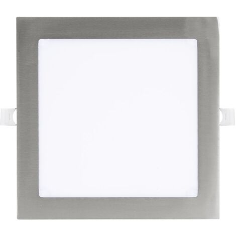 Downlight Empotrar 18W 3000-4000-6500K Níquel 1620lm Cuadrado 1,3x22,5x22,5cm Corte 20cm ABACO