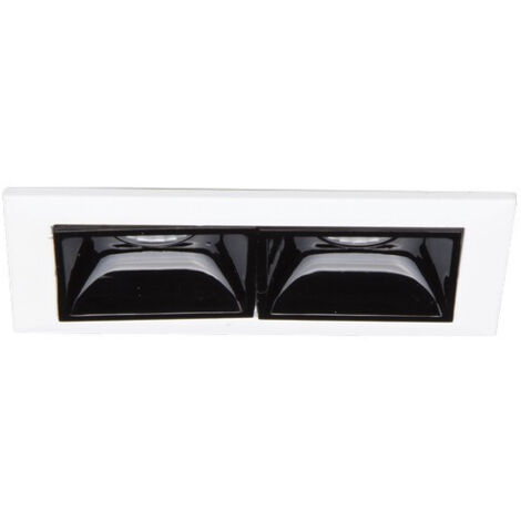 Downlight encastré noir, 4000K, 6W