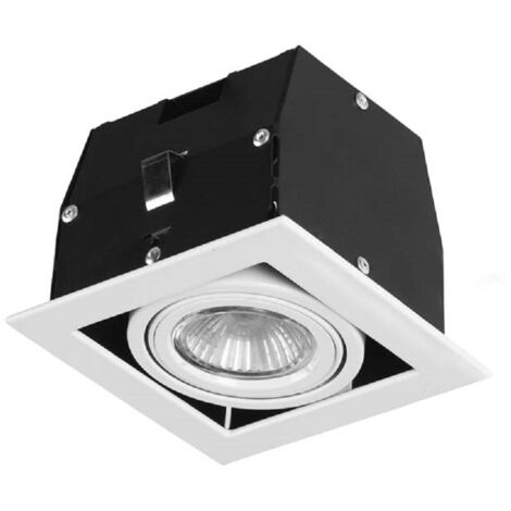 Downlight Ip23 Cardan Simple Gu10/G5,3 50W Blanco 857Lm