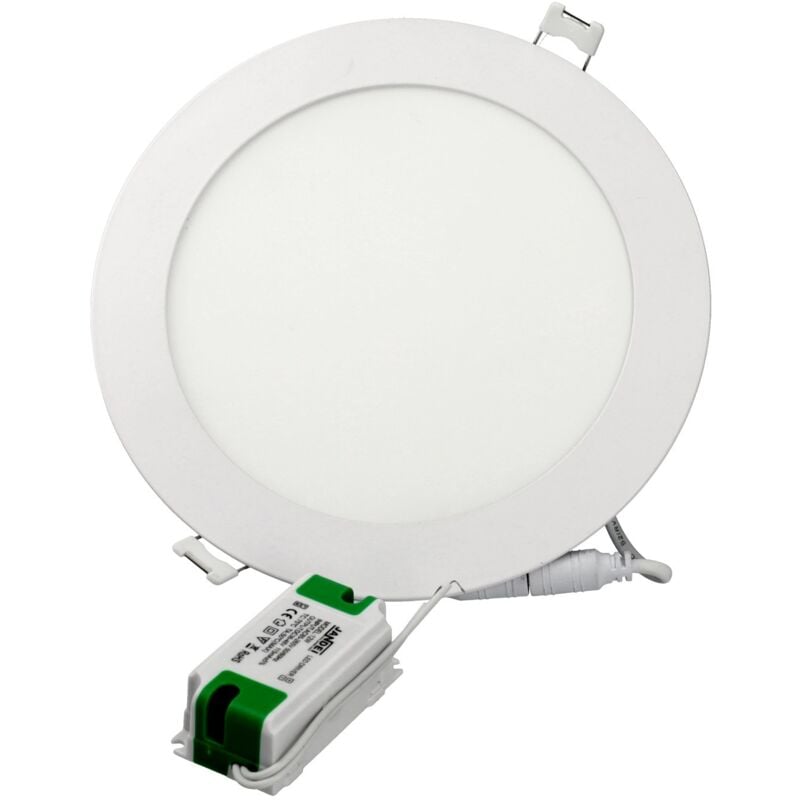 

Downlight led 12W slim extrafino 4200ºK redondo empotrar encastrar blanco Ø170x13 mm orificio de montaje Ø150 mm ángulo de apertura de 120º - Jandei