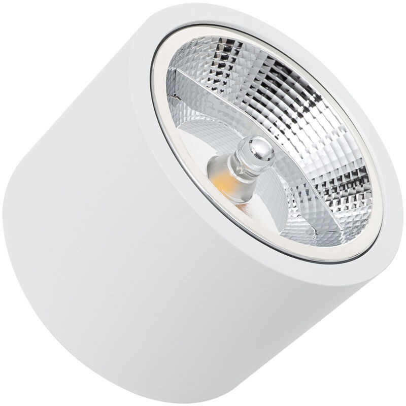 Ledkia - Downlight led 12W Rond en Saillie GU10 AR111 No Flicker 3000K Blanc chaud