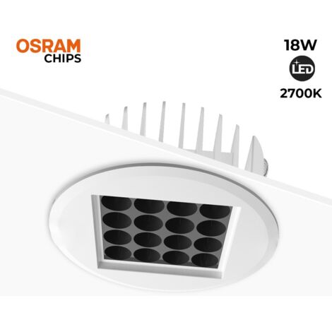 Downlight Led 18W 24º UGR18 Chip Osram