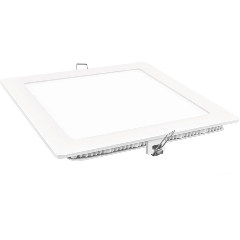 Downlight led carré blanc mat 18w froid