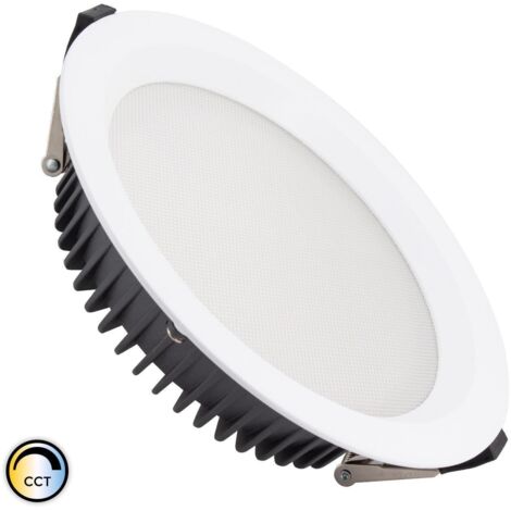 Downlight LED 30W Circolare  AERO CCT Selezionabile 130 lm/W Microprismatico LIFUD Foro Ø 200 mm Selezionabile (Caldo-Naturale-Freddo)