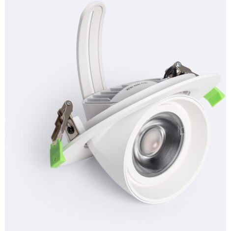 Downlight LED 38W Circolare Orientabile Chip OSRAM CCT Selezionabile 120 lm/W LIFUD Foro Ø 170 mm No Flicker Selezionabile (Caldo-Naturale-Freddo) (2700K - 4000K - 6500K)