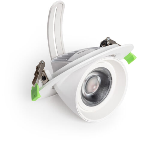 Downlight LED 38W Circular Direccionable Chip OSRAM CCT Seleccionable 120 lm/W LIFUD Corte Ø 170 mm No Flicker Seleccionable (Cálido-Neutro-Frío) (2700K - 4000K - 6500K)