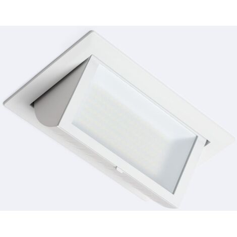 Downlight LED 40W Rettangolare Orientabile Chip OSRAM CCT Selezionabile 120 lm/W LIFUD Foro 210x125 mm Selezionabile (Naturale-Freddo)