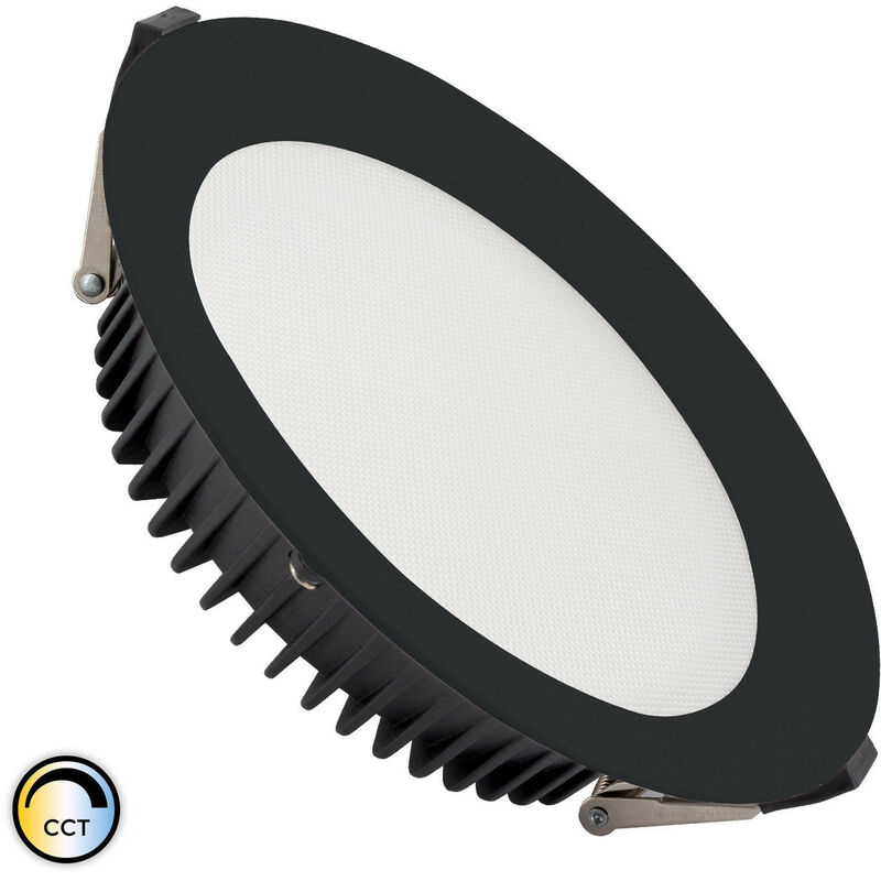 

Downlight LED 60W New Aero Slim CCT Seleccionable 130 lm/W (UGR17) LIFUD Negro Corte Ø 200 mm Seleccionable (Cálido-Neutro-Frío) - Seleccionable