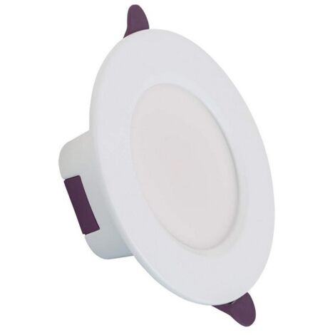 Downlight LED 8W Circular Baño IP65 Corte Ø 75 mm 2700K Blanco Cálido