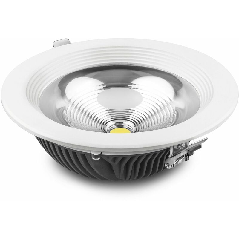 

Downlight LED aluminio blanco 40w fría