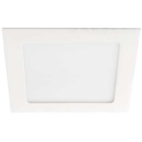 Downlight LED carré - 12W - 4000K - IP44 - Blanc - 170x170mm