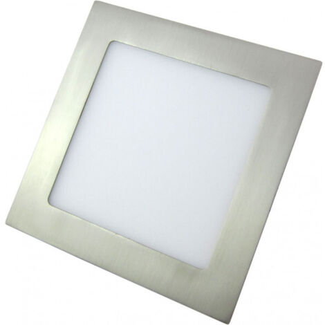 Downlight LED Carré Agamemnon 24W 6500K 1900lm Nickel (22x22x2cm) Coupe 20,5x20,5cm