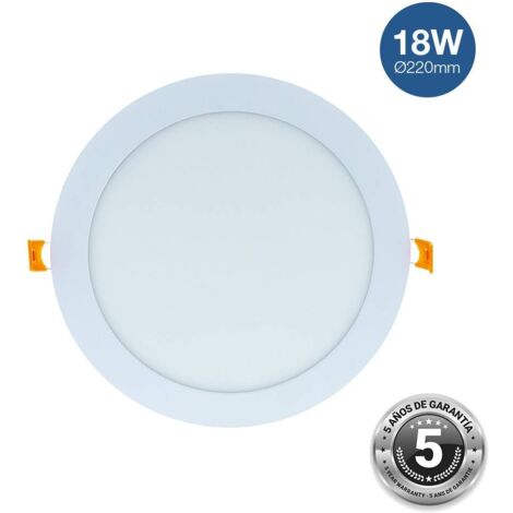 Downlight LED circular empotrable 18W - 5 años de garantía | Blanco Frío