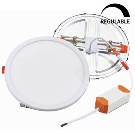 Downlight Led Circular Empotrable 20W 6500K Corte Ajustable 50mm a 210mm Regulable
