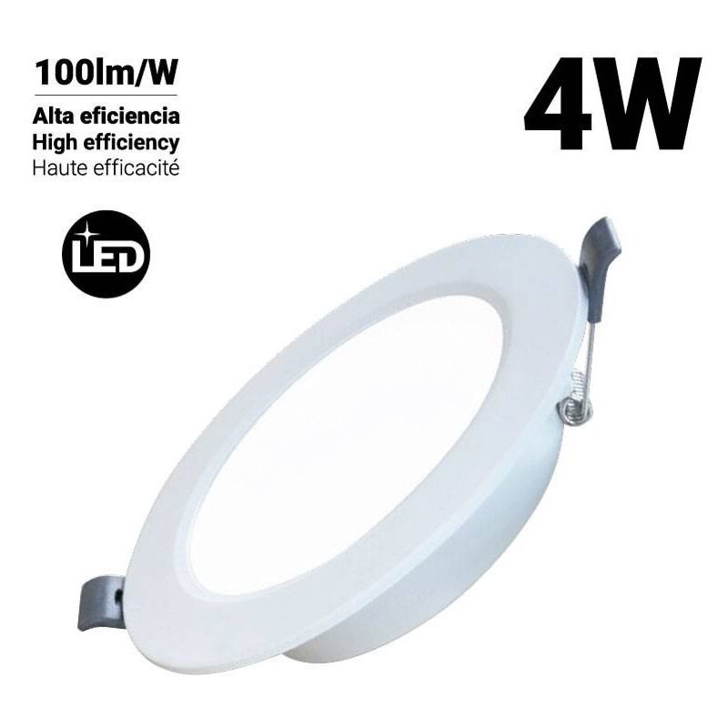 

Downlight LED circular empotrable 4W Corte Ø77mm | Blanco Neutro