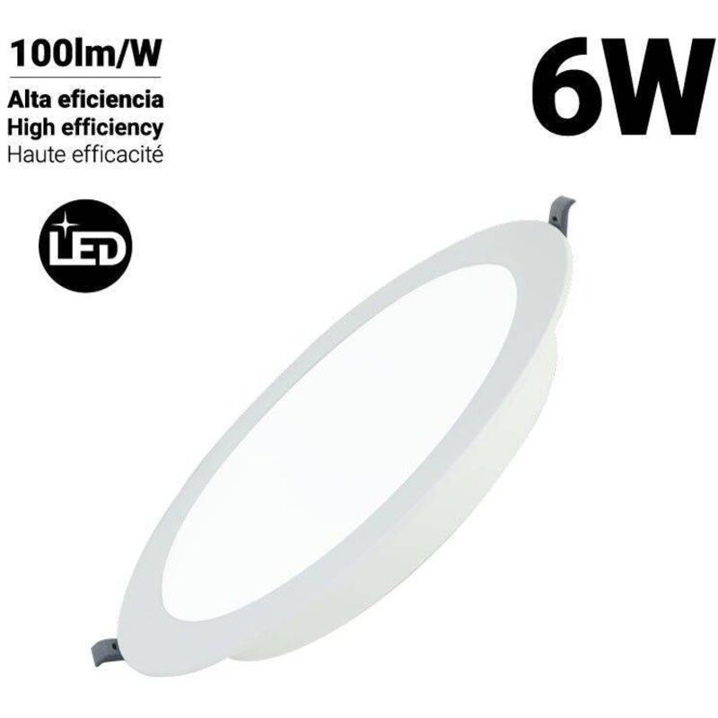 

Downlight LED circular empotrable 6W Corte Ø95mm | Blanco Neutro