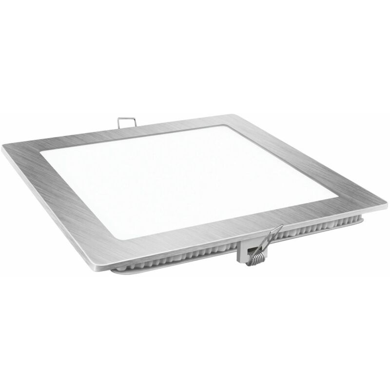 Downlight LED Cuadrado Plata 9W Cálida Matel