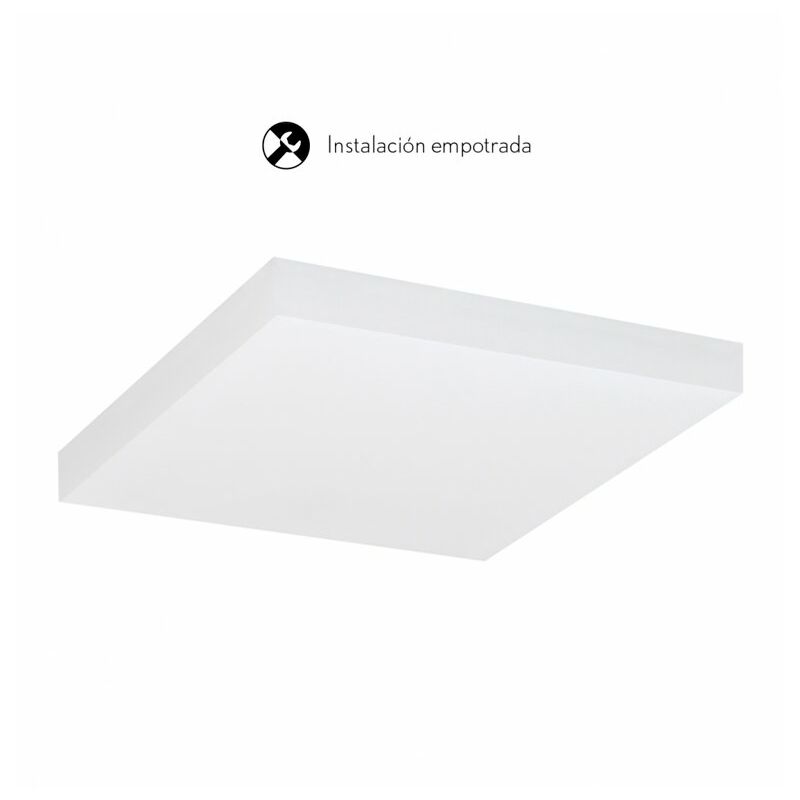 

Downlight LED cuadrado blanco 30W 4000K Rupia