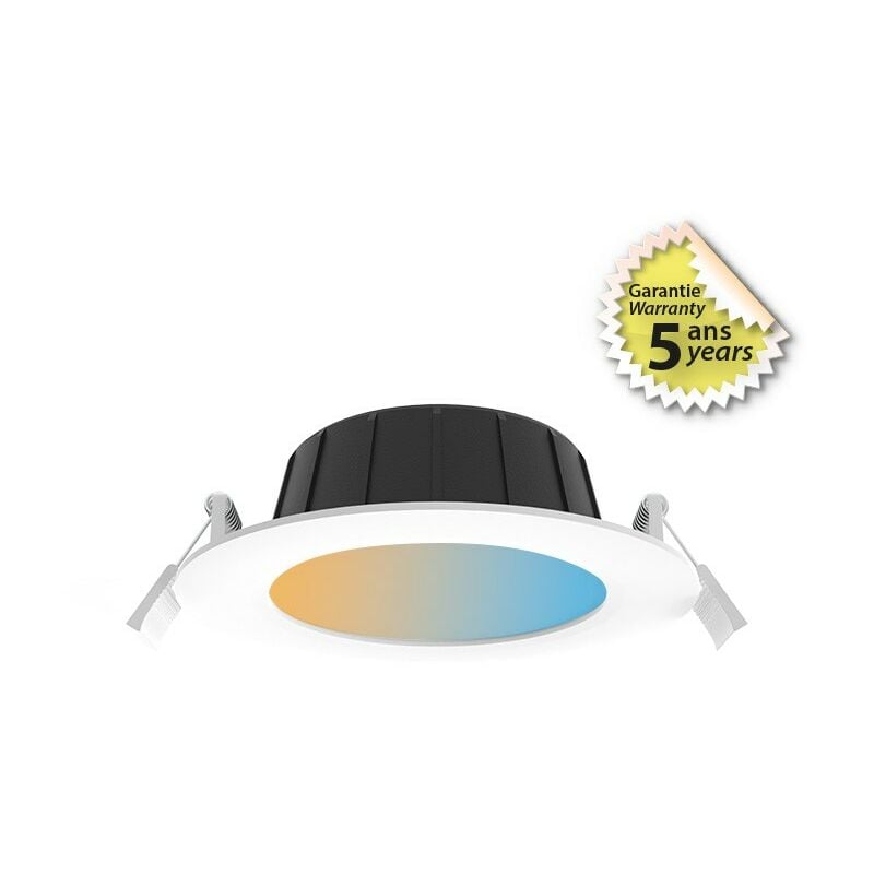 Miidex Lighting - Downlight led cynius - 10W cct DALI2/PUSH ® blanc - cct