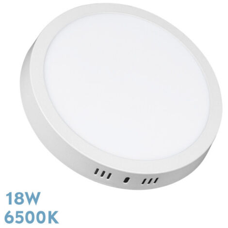 Downlight LED da superficie Thulita 18w 6500k Bianco 1440lm 2,8x21x21 Cm