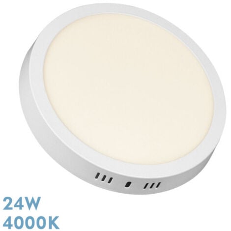 FABRILAMP Downlight LED da superficie Thulita 24w 4000k Bianco 1920lm 2,8x28,5x28,5 Cm