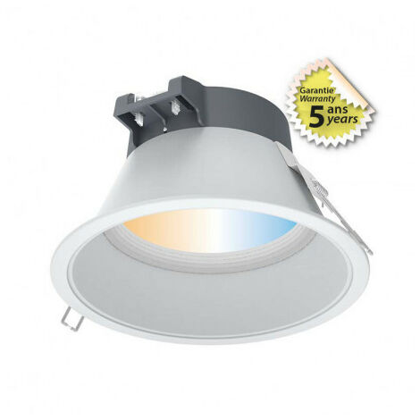 Downlight LED Dimmerabile AC220/240V 30W 2800lm 100° IP44/20 Ø217mm - CTC 3000K / 4000K / 6000K foratura Ø200mm