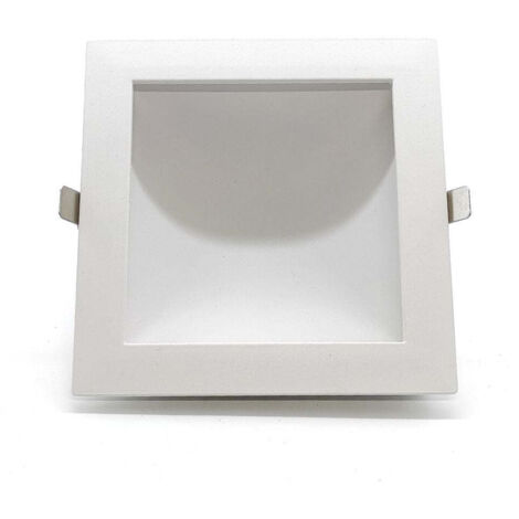 Downlight LED Empotrable Regulable 18W Cuadrado con Led Oculto y Corte 155mm