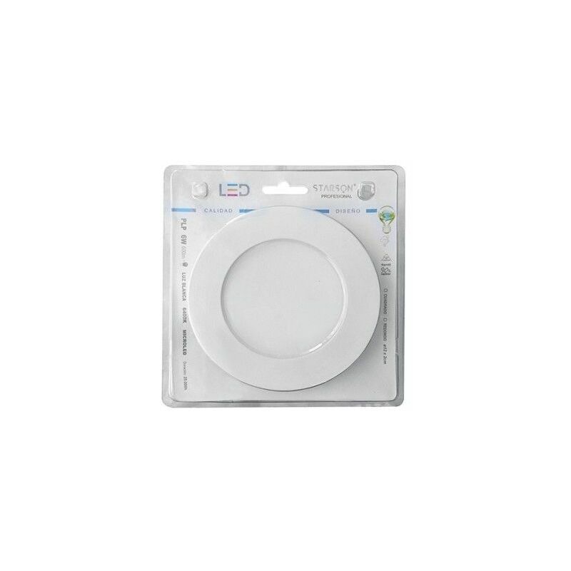 

Foco Ilumin Downlight Led Empotrar 6W 600Lm 6400K Blanco Redondo Starson