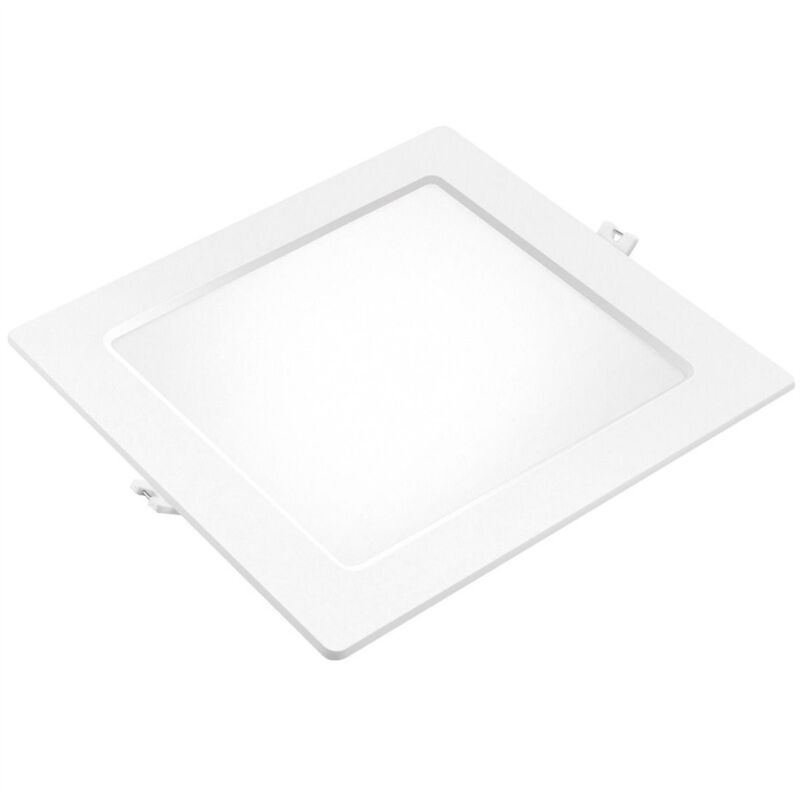 Downlight LED encastrable carré (18W 6500K 1980lm) IP20 22,1x22,1cm coloris blanc