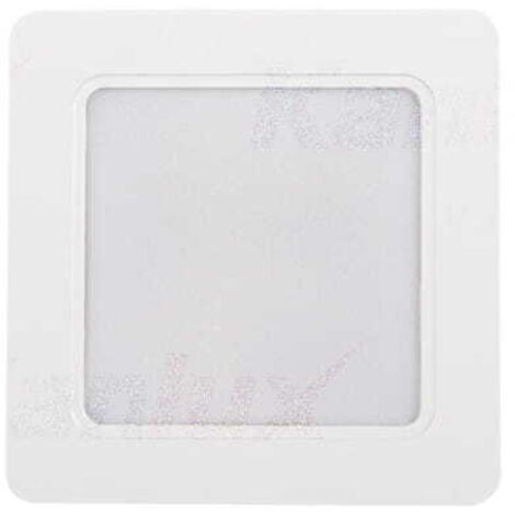 Downlight LED encastré carré – 9W – 900lm – Blanc – IP44 – 120x120mm