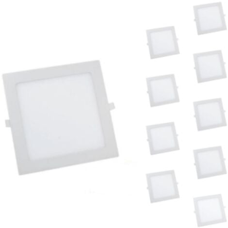 Downlight LED Extra Plat Carré 24W Blanc (Pack de 10)