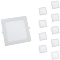 Downlight LED Extra Plat Carré 24W Blanc (Pack de 10)