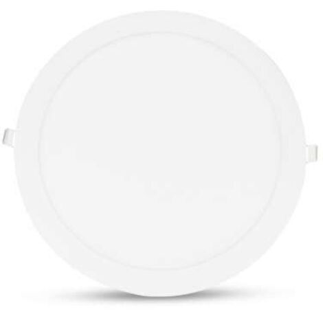 DownLight LED Extra Plat (panel LED) 18W Ø300 Miidex Lighting® blanc-chaud-3000k - blanc
