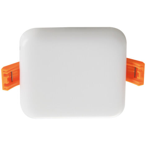 Downlight LED incorporato - 6W - IP65 - Quadrato bianco - Ultra-sottile 9mm