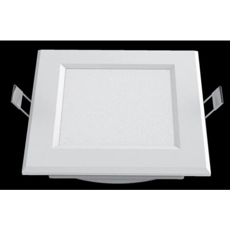 Downlight Led Intego Carré 13w 630lm 3.5x15.5x15.5 Cm Blanc 4000k Coupé 12.5x12.5 Cm