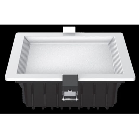 Downlight led intego cuadrado 26w 1490lm 7x18x18 cm blanco 4000k corte 15,5x15,5 cm