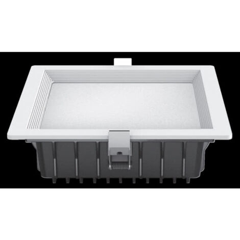 Downlight led intego pro quad. 32w 1880lm 7x22x22 cm white 6400k cutoff 19x19 cm