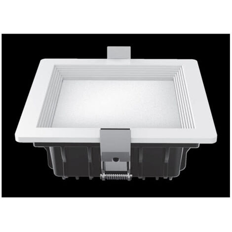 Downlight Led Intego Pro Square 21w 1130lm 6x14x14 cm Weiß 6400k Schnitt 12x12 cm