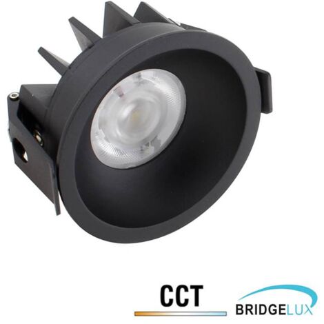 Downlight Led LUCERNA BRIDGELUX Chip, 12W, UGR 19, 36º, 3CCT, negro, 3000-4000-6000K