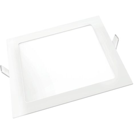 Downlight led matel cuadrado blanco 18w chip samsung luz 6400K