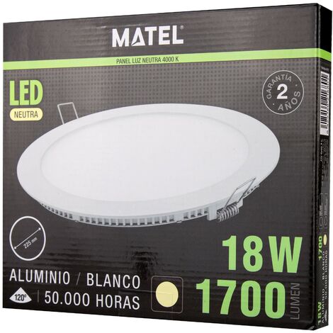 Dowlight Led 18w. Redondo Blanco    Neutra   21680