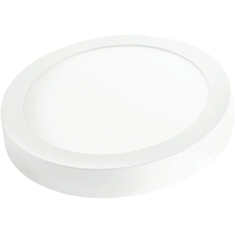 Downlight led matel redondo blanco superficie 18w chip samsung luz 6400K
