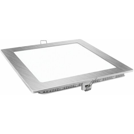 DOWNLIGHT LED MATEL TRICOLOR 18W CUADRADO PLATA